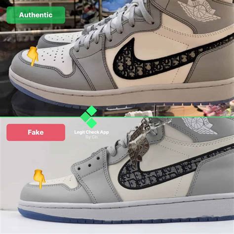 fake dior jordan 1|How To Spot Fake Dior Air Jordan 1 High .